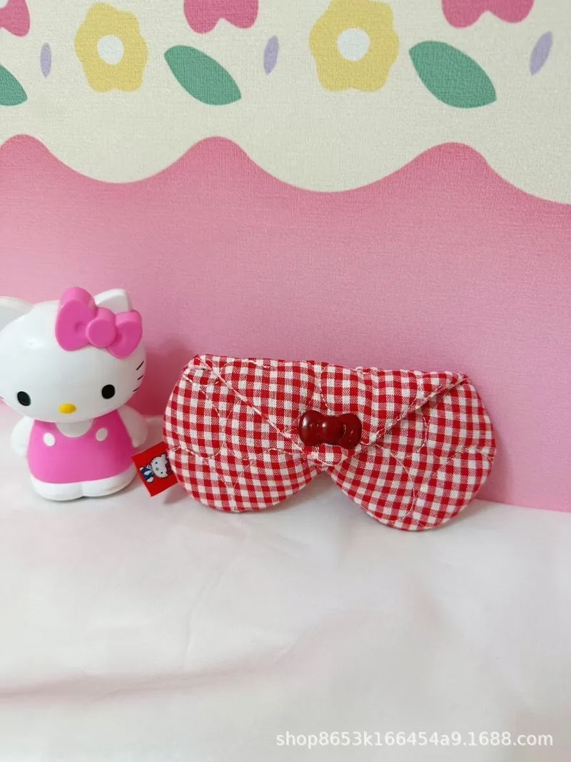 

Hello Kitty Storage Bag Cute Kt Anime Women Accessories Versatile Sunglasses Portable Dustproof Scratchproof Girl Gift Wholesale