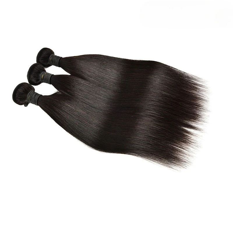 natural color straight human hair weaving bundle/1PC For Women Daily Party Wedding Protective Hairstyle Soft TextureEasy Install