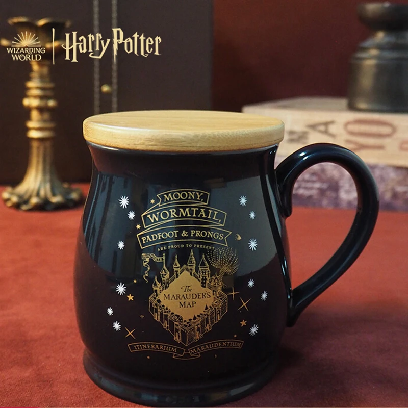 Miniso Warner Bros. Harry Potter The Marauder'S Map Hot Water Temperature Sensitive Color Changing Mug Ceramic Cup Birthday Gift