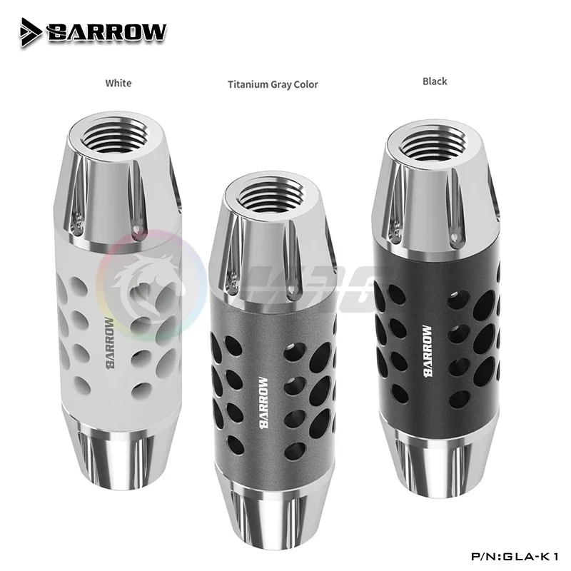 

Barrow GLA-K1 Computer Water Cooling Filter Double Inner Teeth G1/4 Thread Flow Filter Aluminum Accessories