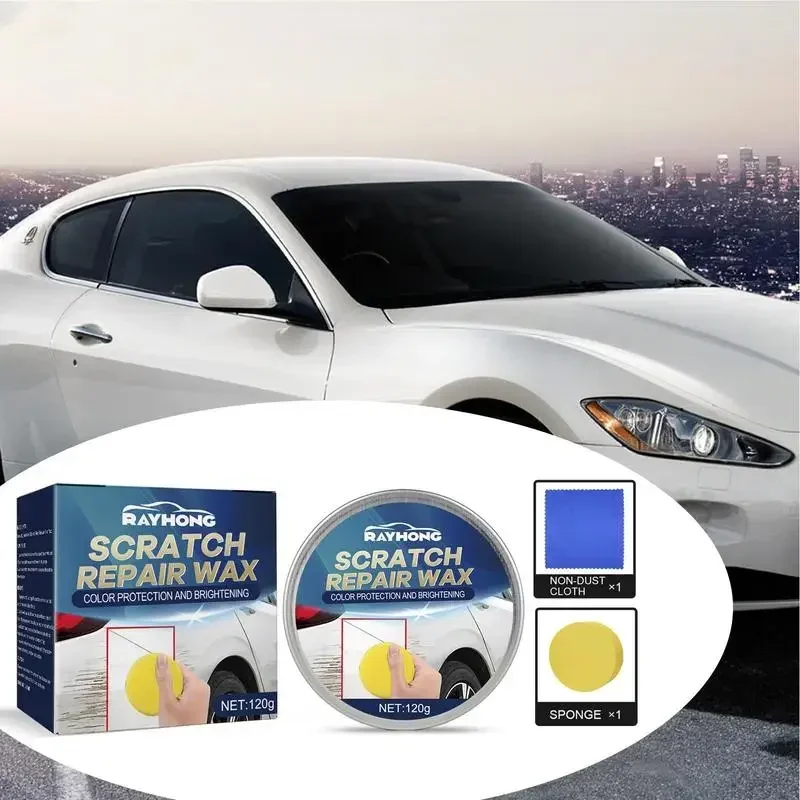 

Professional Quick Scratch Repair Wax Paint Restorer Car Maintenance Scratch Removal Polishing Wax with Burr Sponge