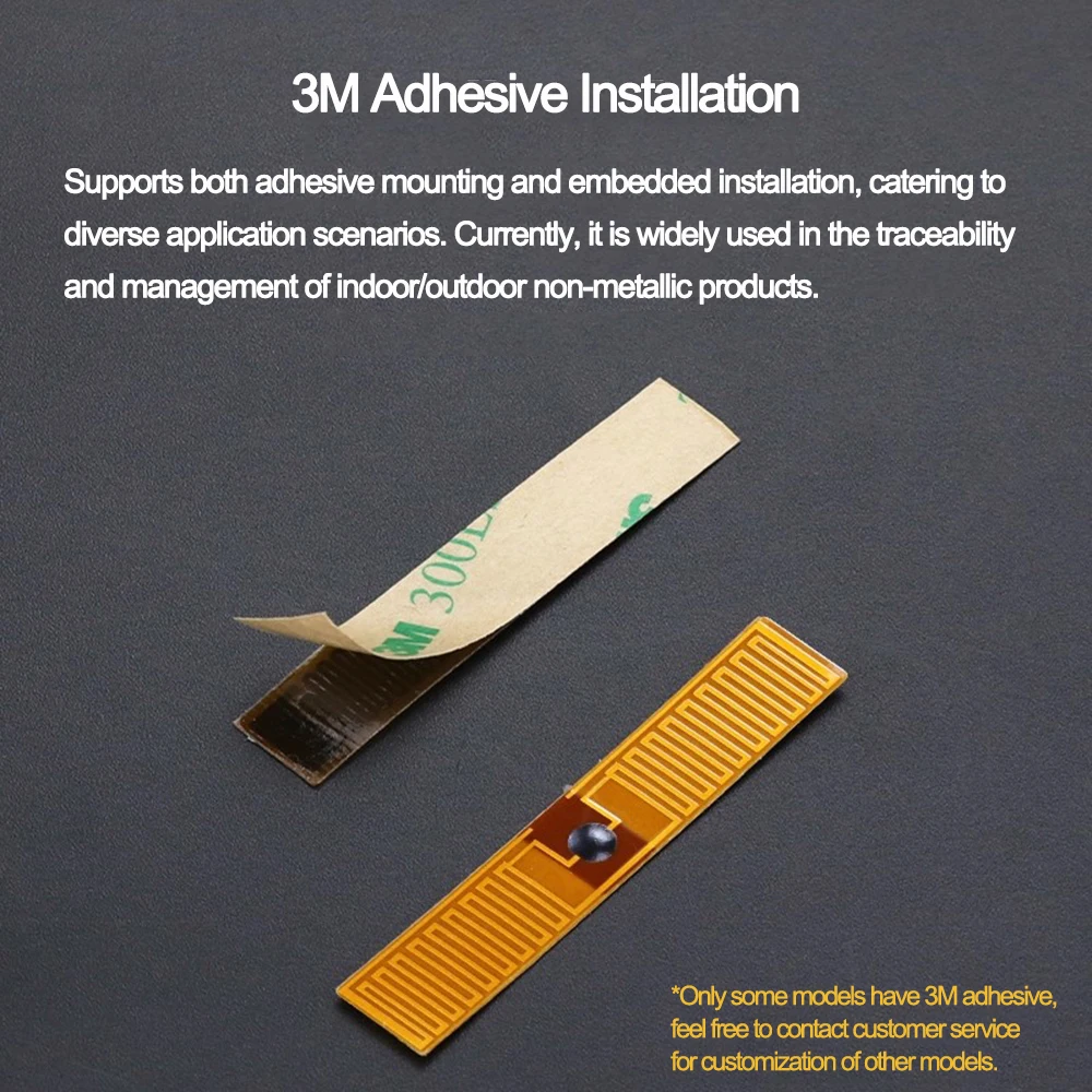 RFID UHF FPC Tag Flexib High Temperature Resistance Electronic label NXP U8 U9 MR6P Chip ISO18000-6C Smart Tag 860-960MHz 20PCS