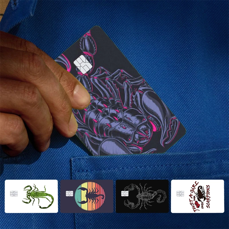 Scorpion Cover Skin Sticker For Credit Card Bank Debit Bus Card Front Side