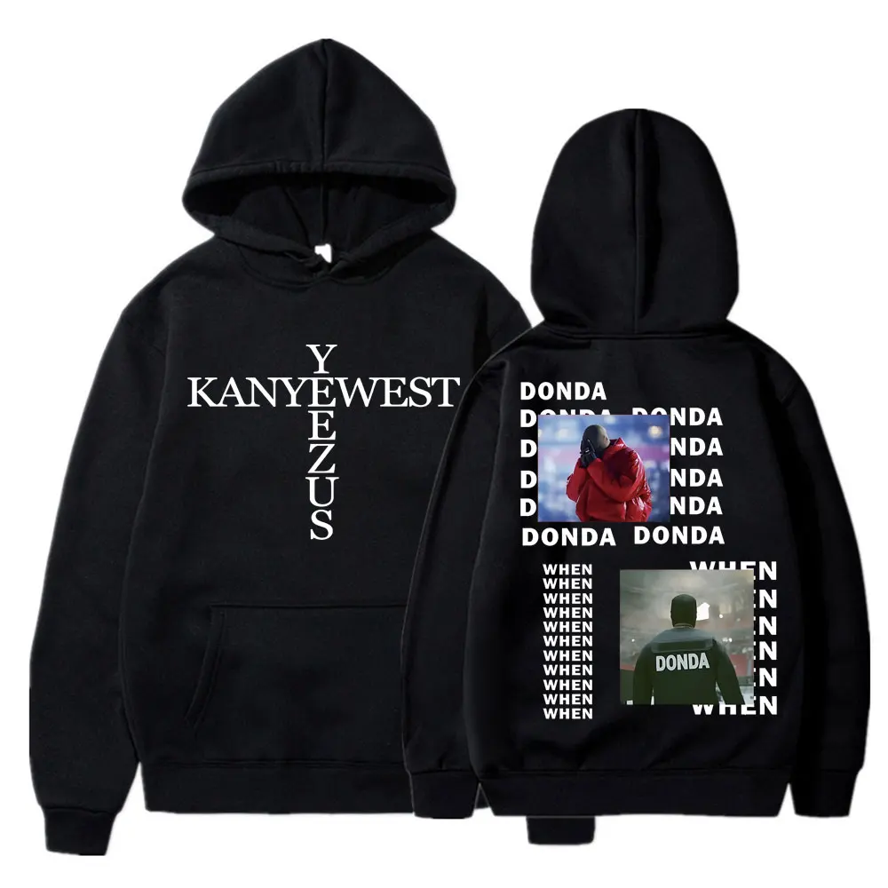 Rapper Kanye West Donda Graduation Hoodie Men's Fashion Hip Hop Y2k Clothes Pullover Warm Oversized Casual Sweatshirt Streetwear