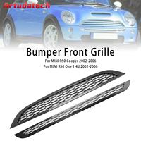 Artudatech 2PCS Honeycomb Mesh Front Grille Grill Fit Mini Cooper R50 R52 R53 2002 2003 2004 2005 2006 Car Accessories