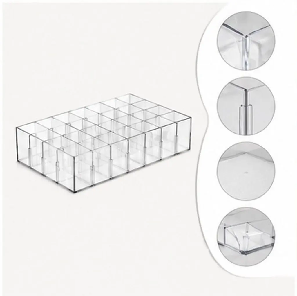 1Pcs Data Cable Organizer Box Desktop Cable Storage Box Pet Material Multi Grid Divider for Office Home Study Living Room Wire