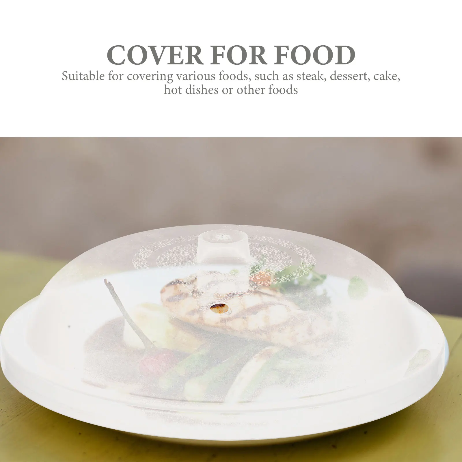 

Microwave Splatter Cover Anti Splash Oil Preservation Small Size Food Cover Practical Sealing Heating Kitchen Cookware