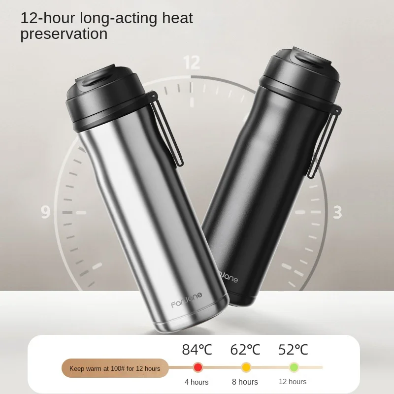 600ml Tea Thermos Bottle Cup with Magnetic Filter Infuser Coffee Stainless Steel Vacuum Flask Keep Cold Hot Travel Business Gift