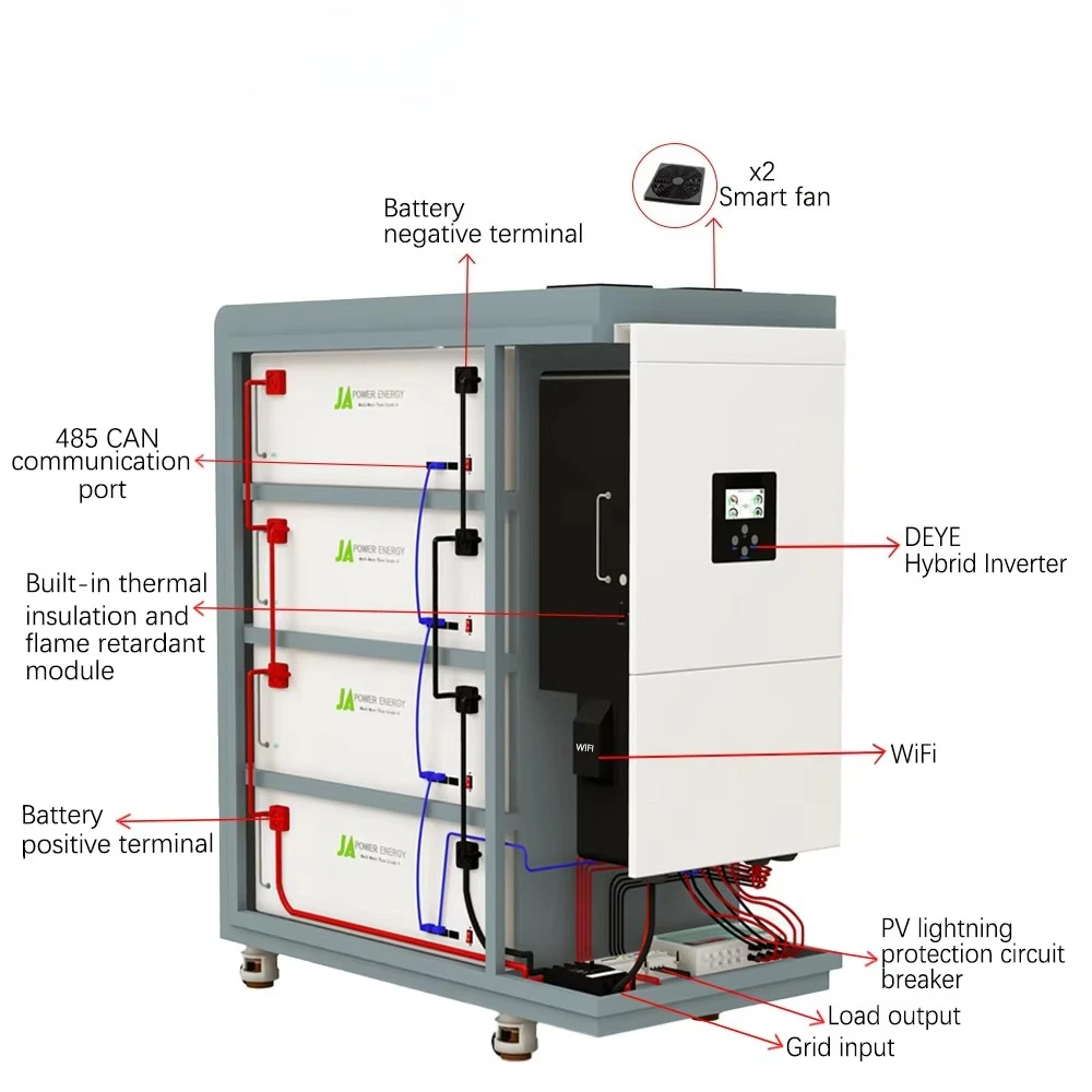 All in One 30kwh 50kwh 60kwh 80kwh Lifepo4 Lithium Battery and 15kw 20kw 30kw 50kw Inverter for Home Solar Energy Storage System