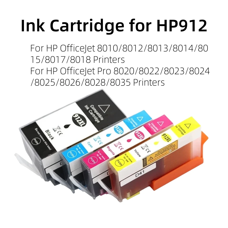 912XL Ink Cartridge Compatible 953 for HP 953 XL for HP Printer OfficeJet Pro 8020 8022 8023 8024 8025 8026 8028 8035 Printer