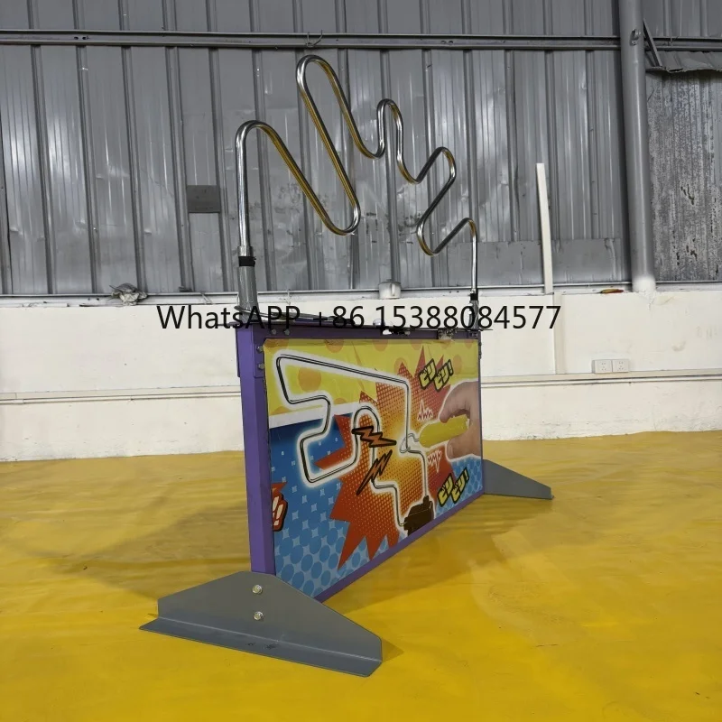 

Portable New Design Live Wire Game Buzz Wire Puzzle Set Steady Hand Skill Family Heartbeat Maze Game for Sale