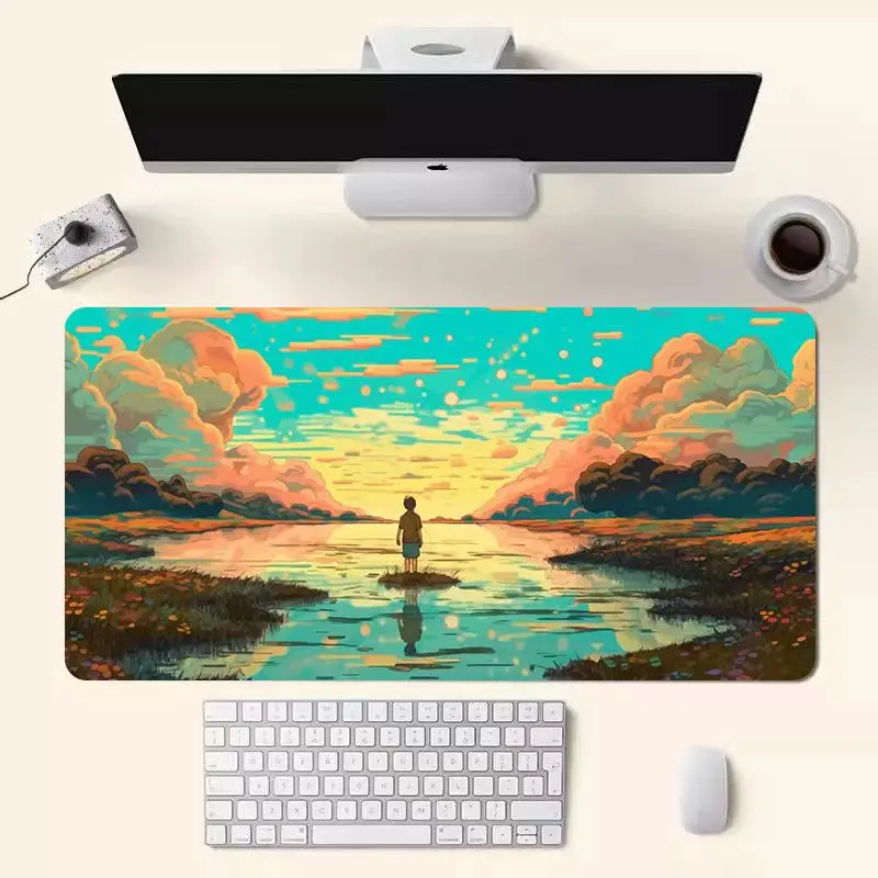 

Deskmat Kawaii Gaming Anime Mouse Mats Pad on The Table Gamer Accessories Big Art Mouse Pad Computer Mouse Carpet Keyboard Pad