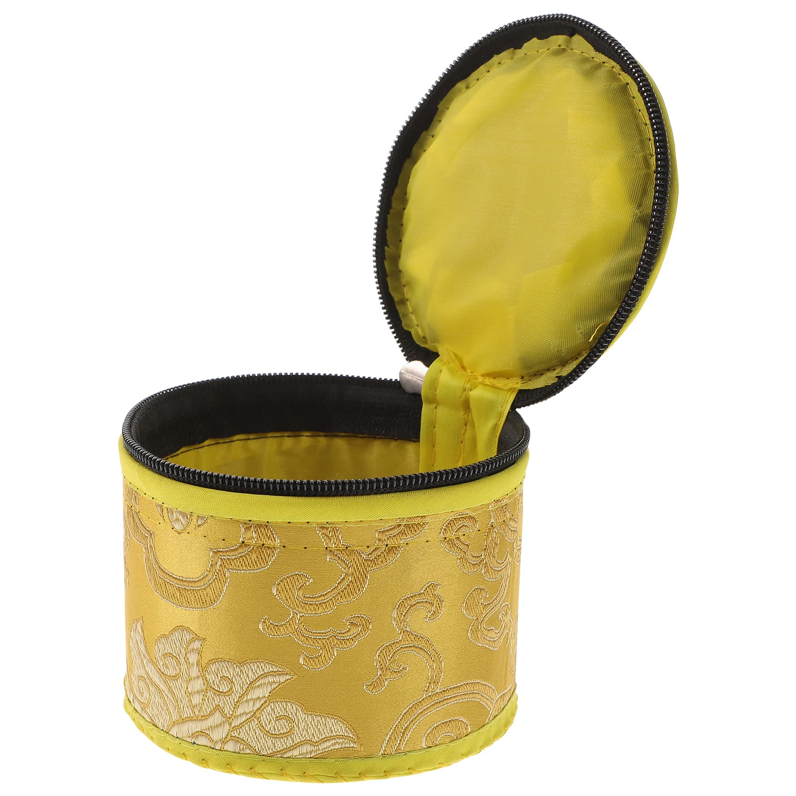 1 قطعة وعاء الموسيقى التبتية حساسة محظوظ المطرزة سحابة التأمل حمل حقيبة دائم وعاء الصوت التخزين #6