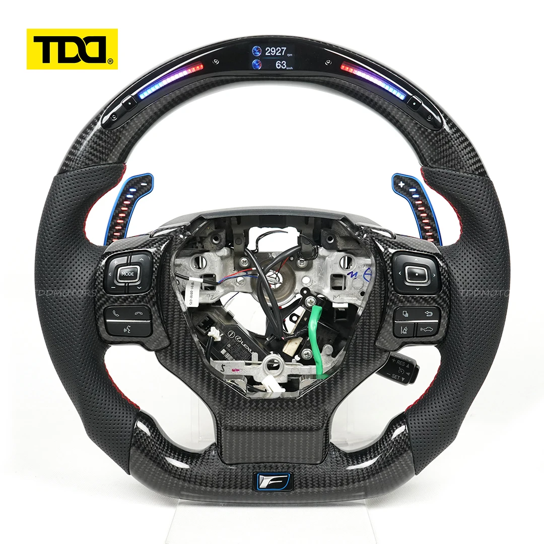 

TDD Carbon Fiber LED Magnetic Paddle Shifter For Lexus IS200 IS250 IS300 IS350 NX RC RX300 RX450h ES200 ES300 Toyota 86 Subaru