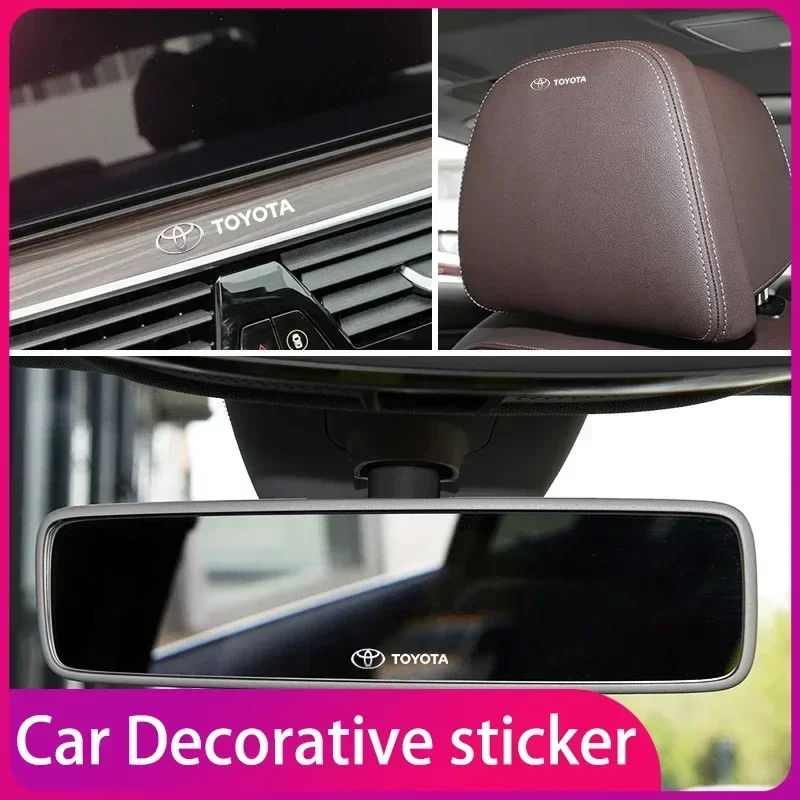 شفافة شعار سيارة شارة شعار ملصق التصميم ملصقات الزخرفية لتويوتا C-hr برادو Rav4 يارس هايلكس بريوس أفينسيس