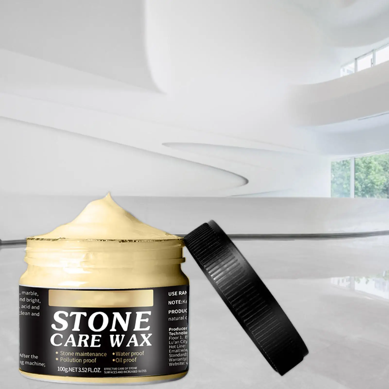Marble Buffing Paste Nourishing Maintenance Wax Shine Restorer Stain Remover Marble Granite Stone Care Paste Maintenance Wax