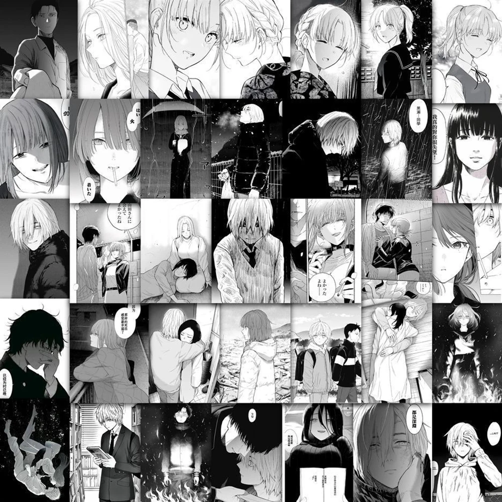 

10/30/60pcs Black And White Boys Abyss Stickers Kurose Reiji Anime Sticker Laptop Skateboard Suitcase Shounen No Abyss Decals