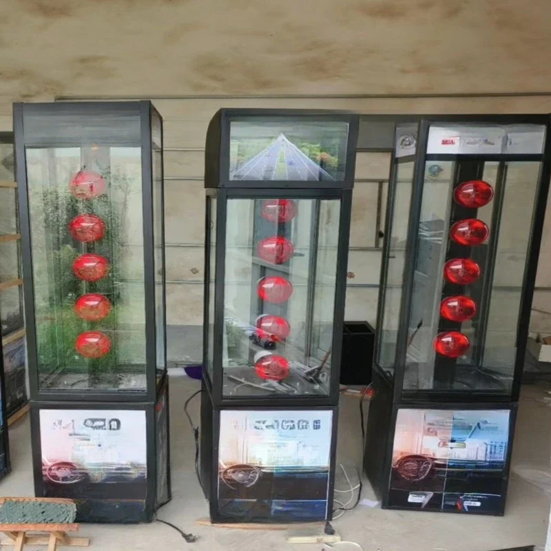 

Showcase high definition four-sided rotating ultraviolet test thermal insulation film test display rack, automotive solar film