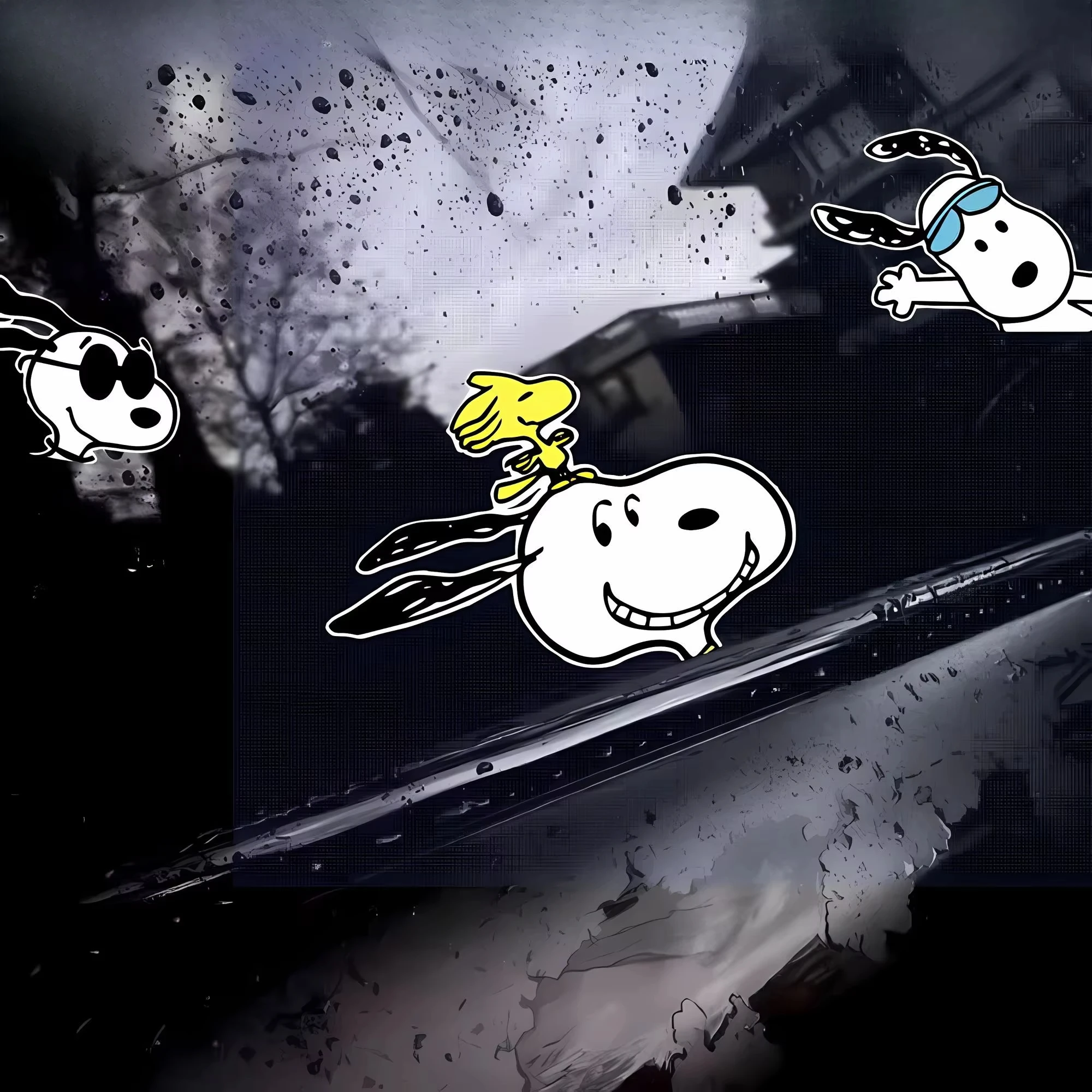 

Car Cartoon Anime Scratch Blocking Stickers Trunk Side Window Fuel Tank Cover Hood Car Universal Modified Stickers
