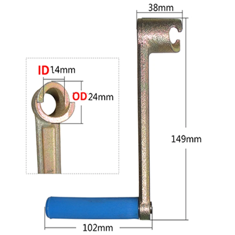 

Quality Hand Crank Starter Fits Changchai Or Similar R165 R170 3HP 4HP 4 Stroke Single Cylinder Water Cooled Diesel Engine