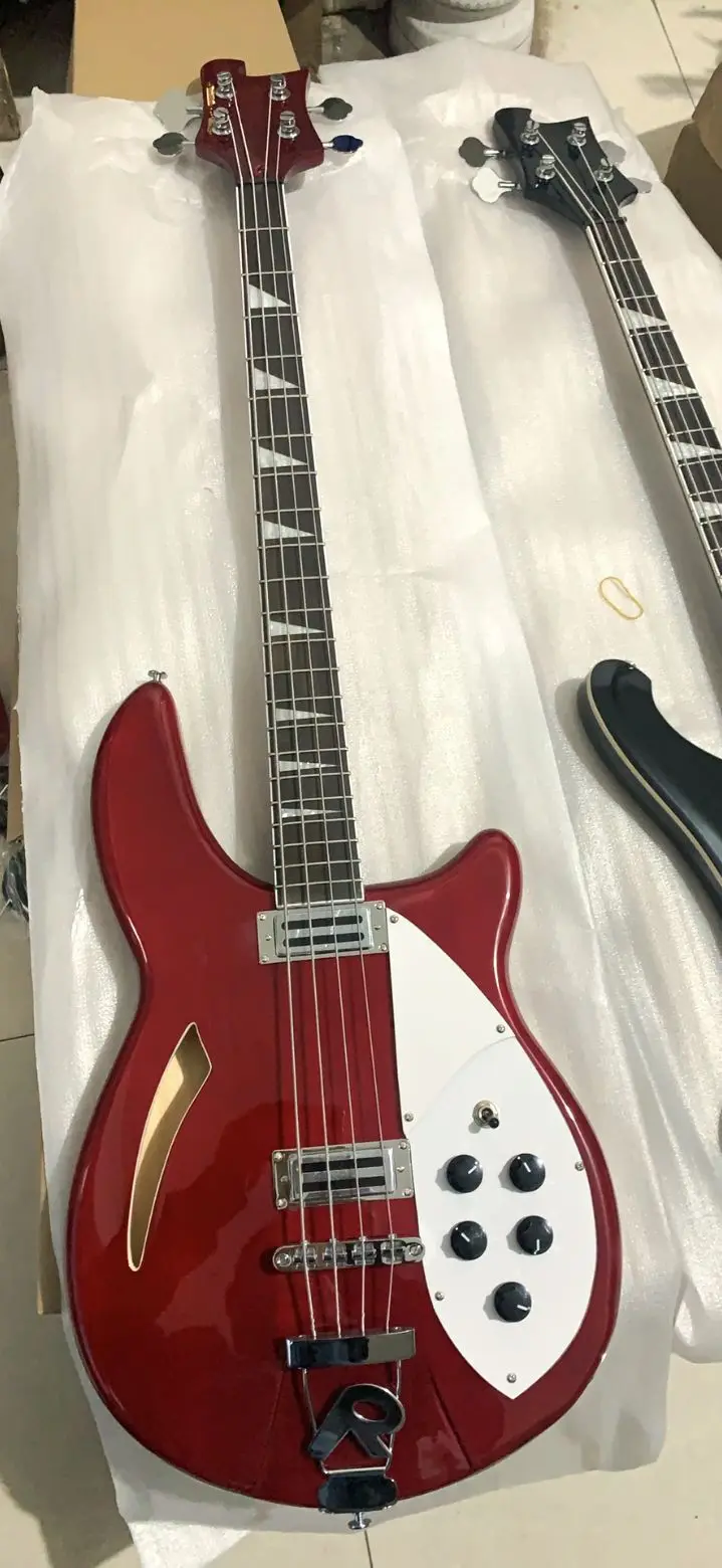 Free Shipping New Arrival 4 String Rickenbacker 4005 Electric Bass Guitar In Red 200407