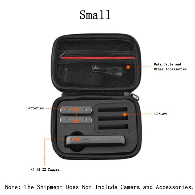 휴대용 보관 핸드백 여행 보호 상자, 카메라 액세서리, Insta360 X4 X3 X2 운반 가방