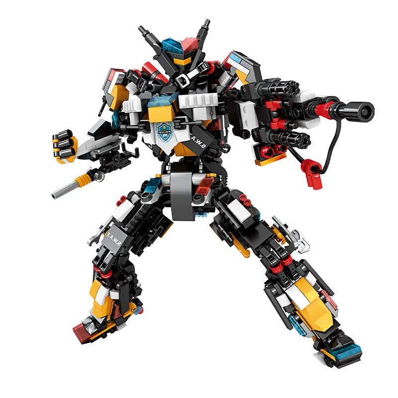 

New Future Police Mecha Transformation Machine Infuriating Boy Puzzle Building Blocks Children's Toys Gifts Holiday Gifts