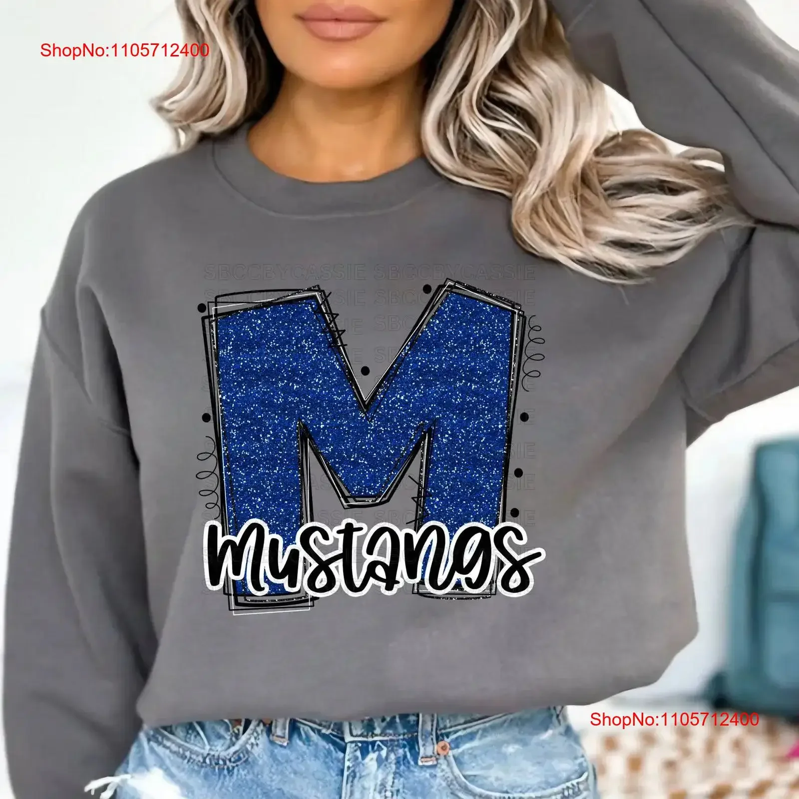 Glitter Letter Mascot Tops T Shirt SweaT Various Mascots Teams Available vintage Washed Slightly homme graphic Soft Versatile
