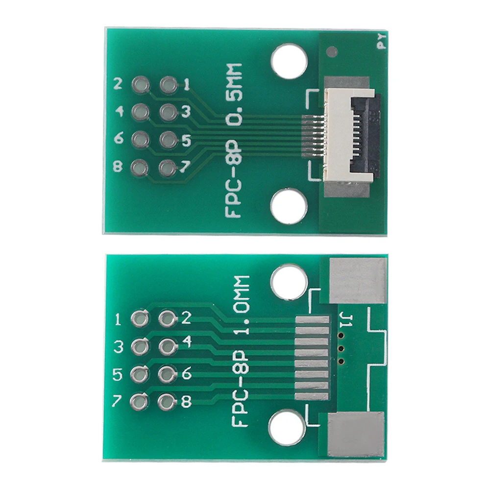 5 unids/set conector de placa PCB adaptador SMT a agujero de 2,54mm Cable FPC FFC adaptador de placa soldada placa PCB 6P 8P 10P 12P 20P 24P