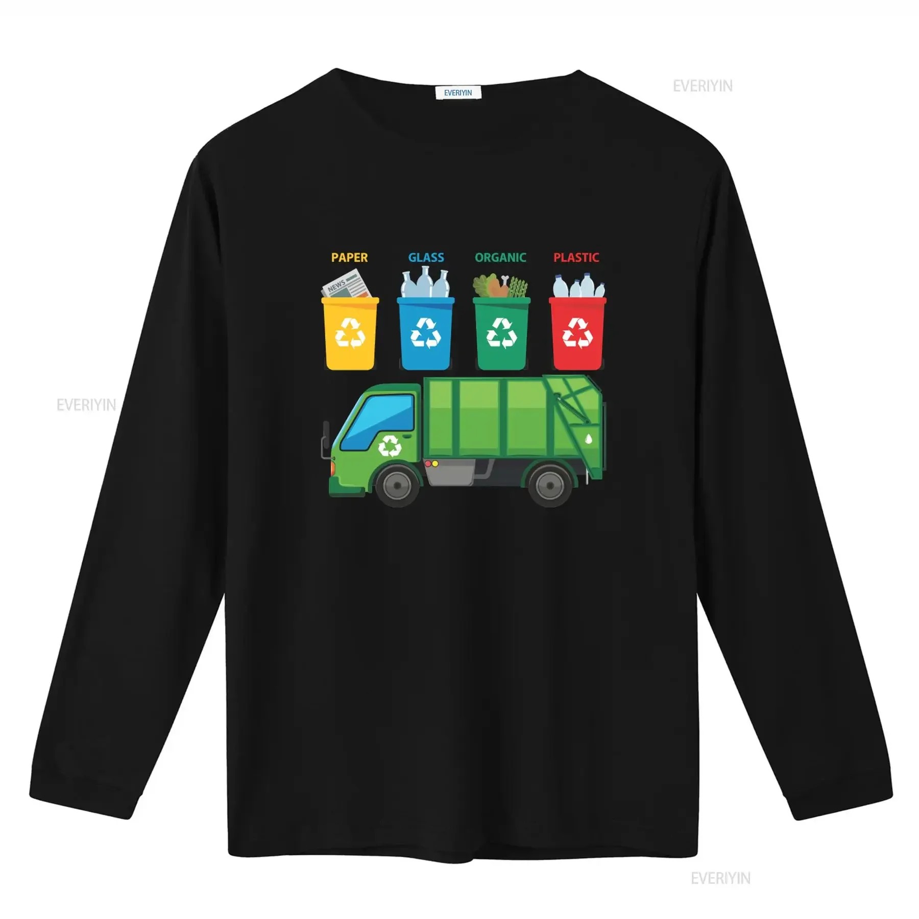 Recycling Trash Truck Kids T Shirt with Garbage Bin Design Eco Friendly Fashion for Little Ones vintage Washed Slightly homme