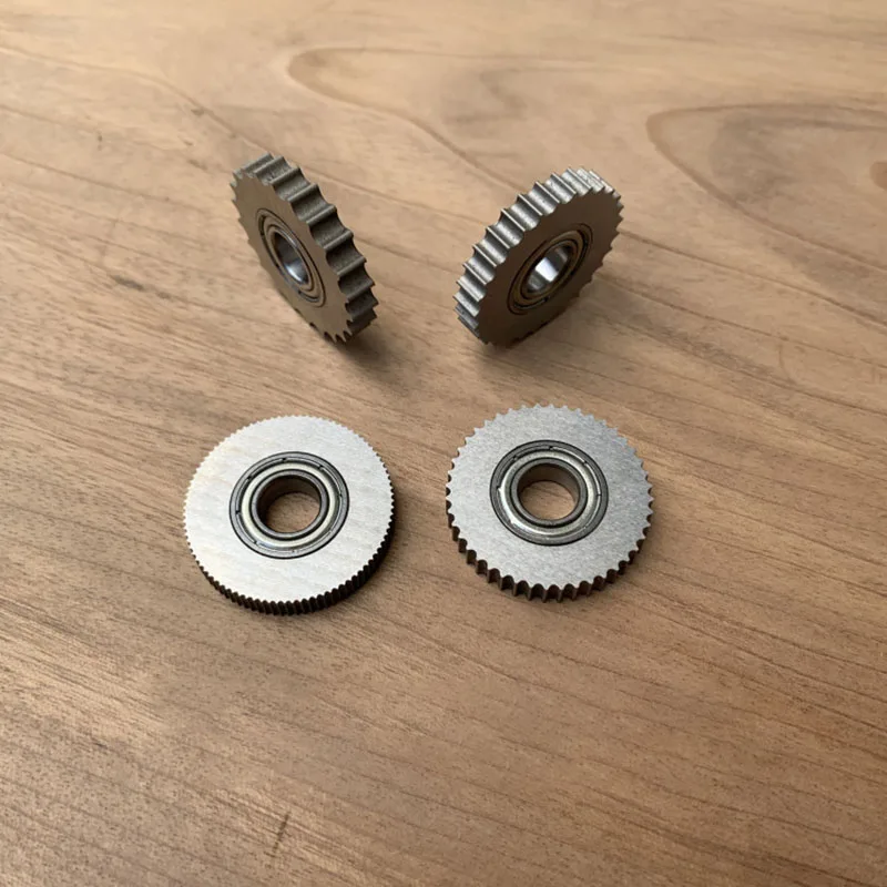 1Set Tempat Alat Knurling Roda Tunggal dengan 4 Knurl HSS Pitch Slot 1-4mm, Alat Spiral Mikro untuk Pembubutan Kayu