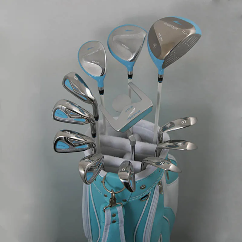 Hot Selling Custom Left Handed Lady Golf Club Set 13-rods Complete Drivers for Women with Rubber Grip