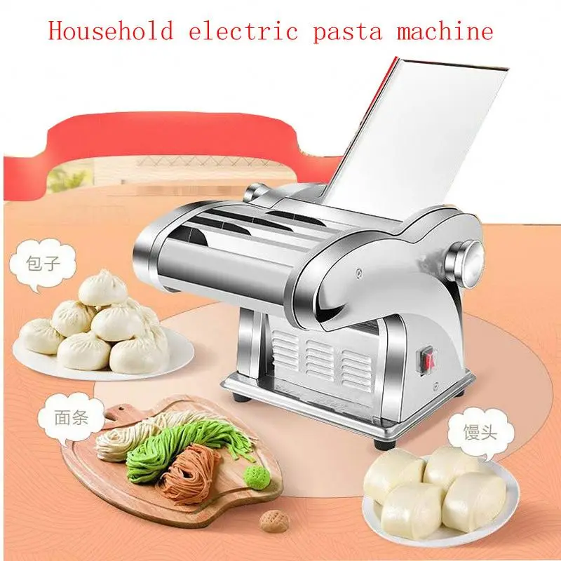 Commercial Small Pasta Machine Electric Noodle Machine Stainless Steel Dumpling Skin Making Machine Mixture Grinder