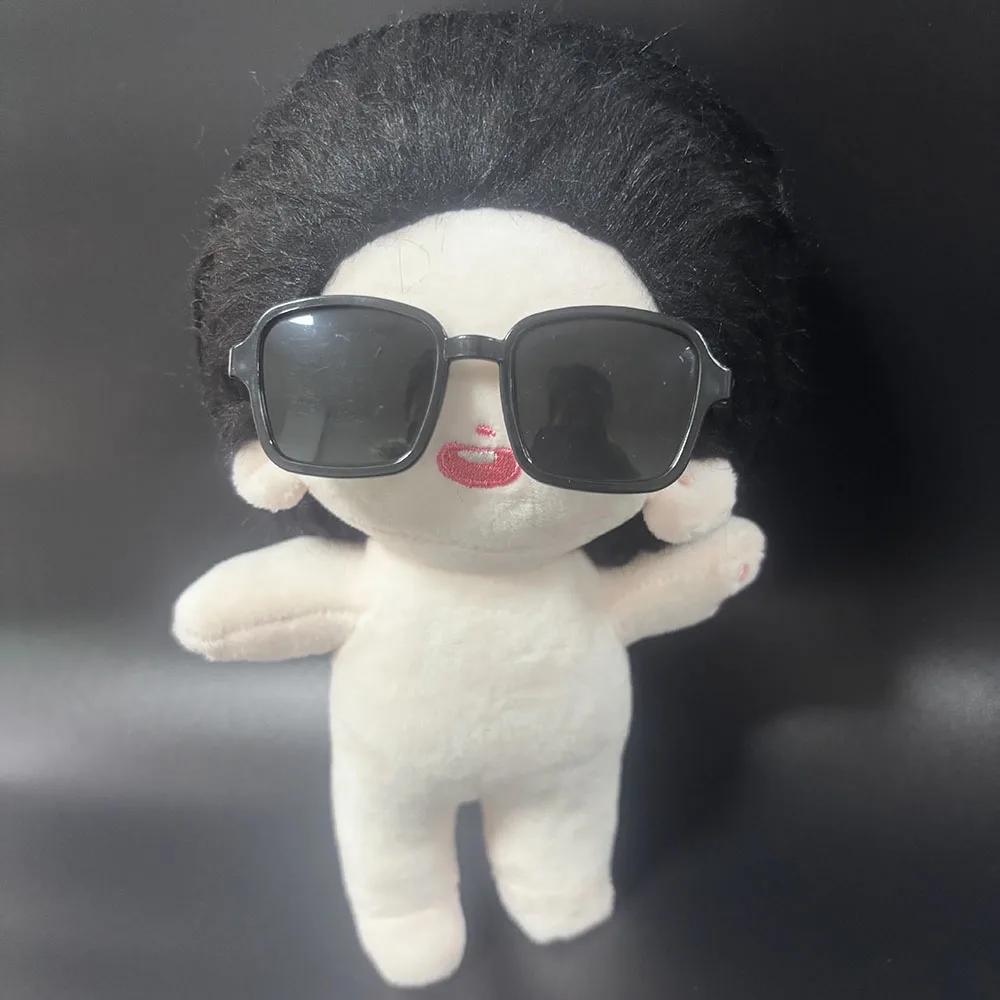 Coole Brille für 20cm Baumwoll puppe personal isierte niedliche Foto Requisiten Puppe Brille Zubehör verkleiden Jungen und Mädchen Sonnenbrille Geschenk – Detail 1