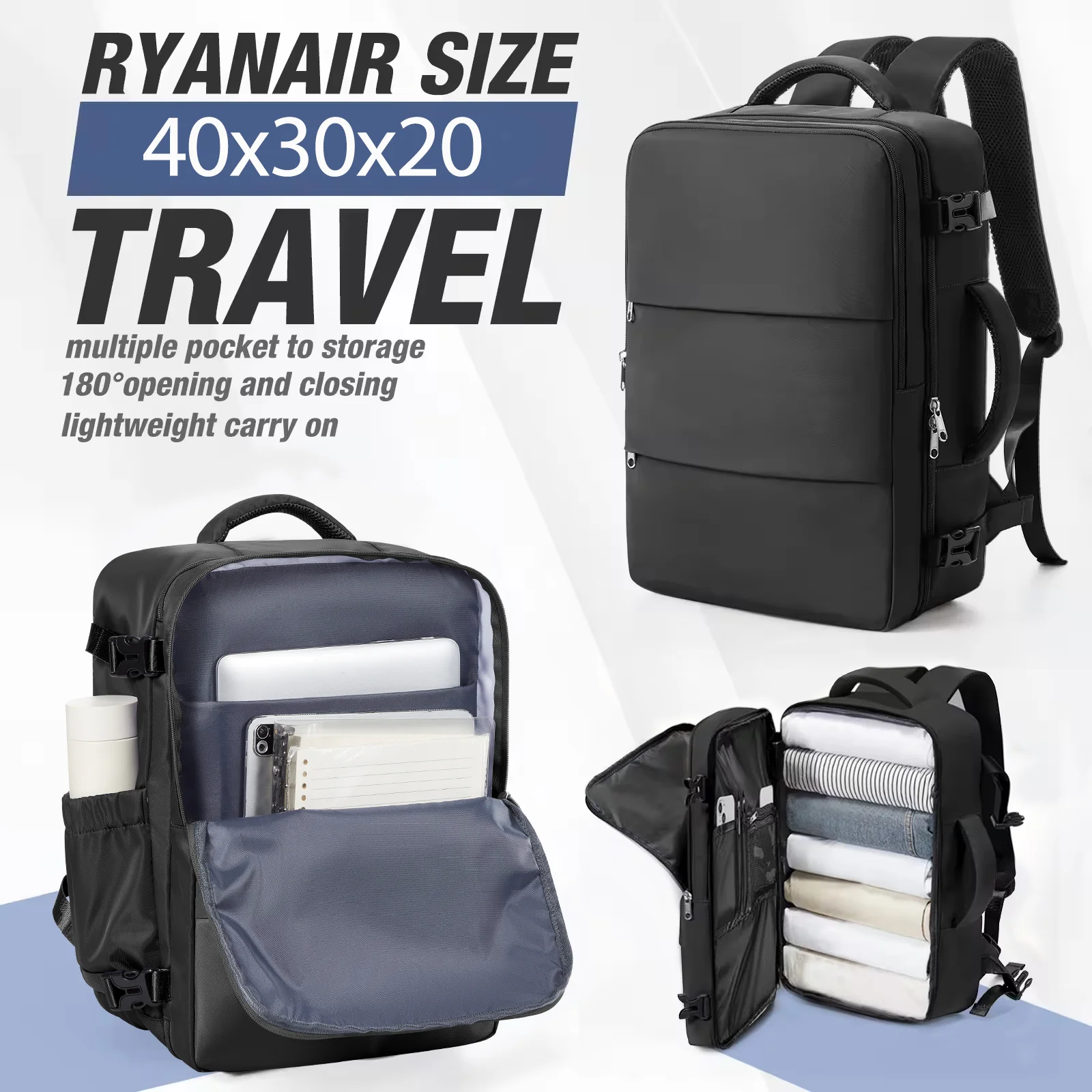 40x30x20 Luggage Cabin Bag,40x30x20 Bag Men Women 15.6inch Laptop Bag Business Travel Backpack,College School Backapck
