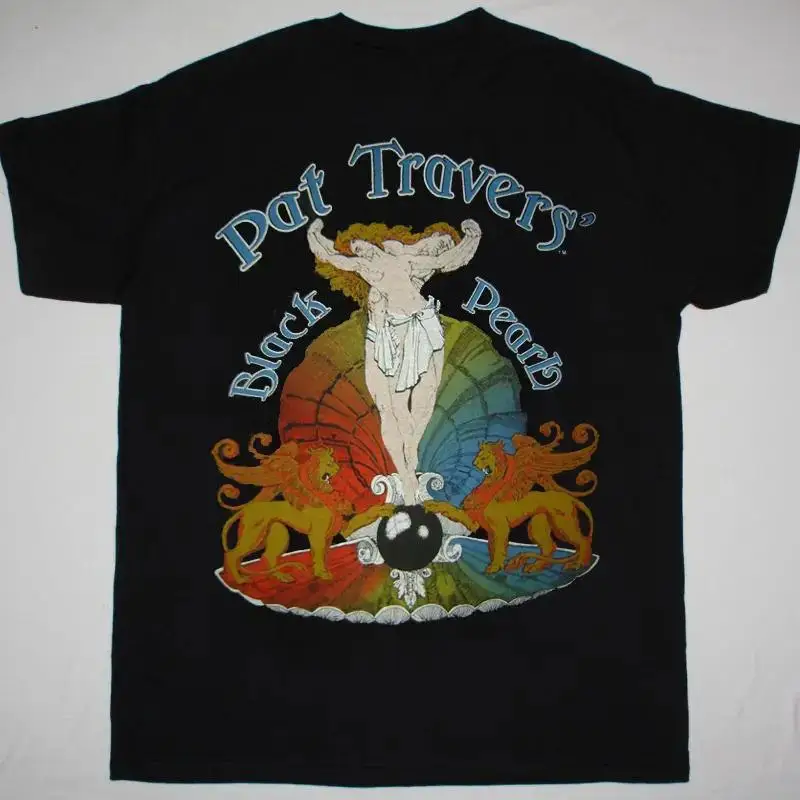 

New Pat Travers Black T Shirt Cotton Full Size S 5XL