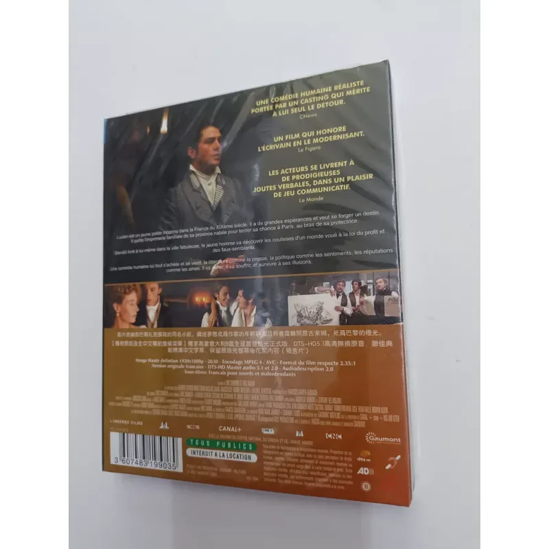 Blu ray film disc Illusions Perdues full version high definition movie collection