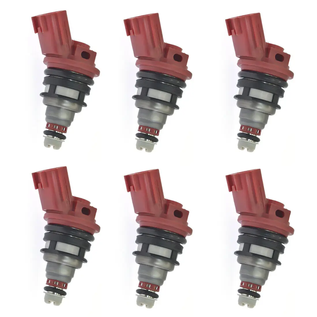 6PCS Fuel Injector 16600-53J00 16600-10Y00 for 91-99 Nissan 300ZX 240SX Altima 2.0L 2.4L 16600-96E01!!!