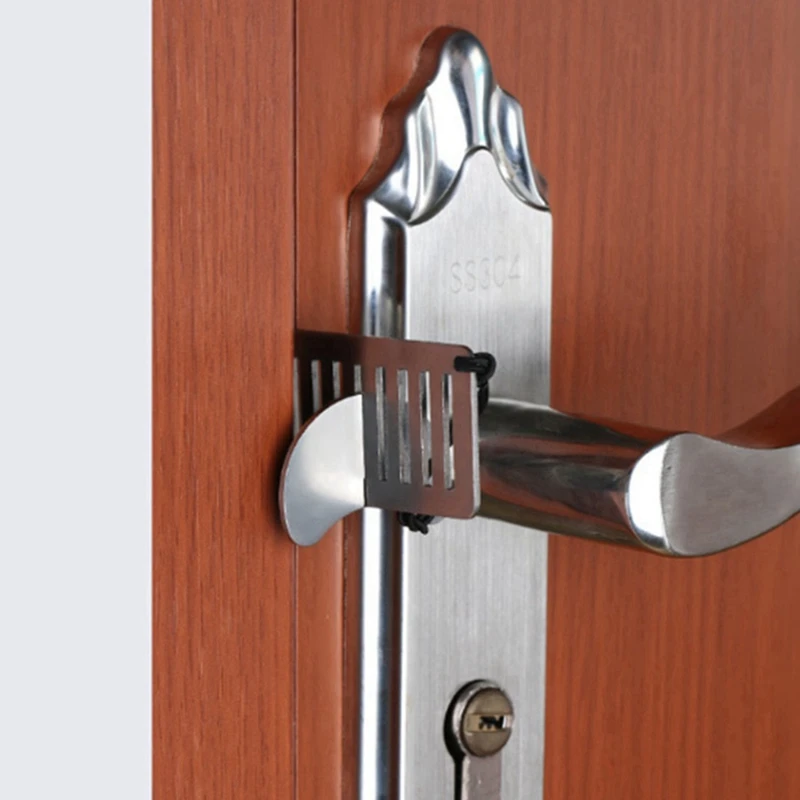 ที่ล็อกประตูแบบพกพา2X ล็อคประตูโรงแรมอุปกรณ์รักษาความปลอดภัยสำหรับการเดินทางบ้านโรงแรมโรงเรียนอพาร์ตเมนต์