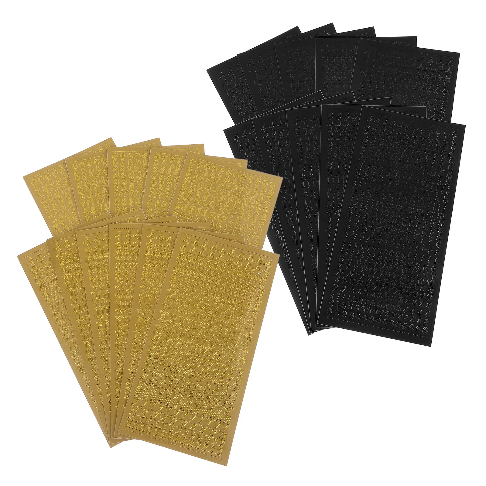 

20 Sheets Gold Alphabet Stickers Glitter Letter Stickers for Journaling Scrapbooking DIY Crafts Decorative Capital Letters PVC