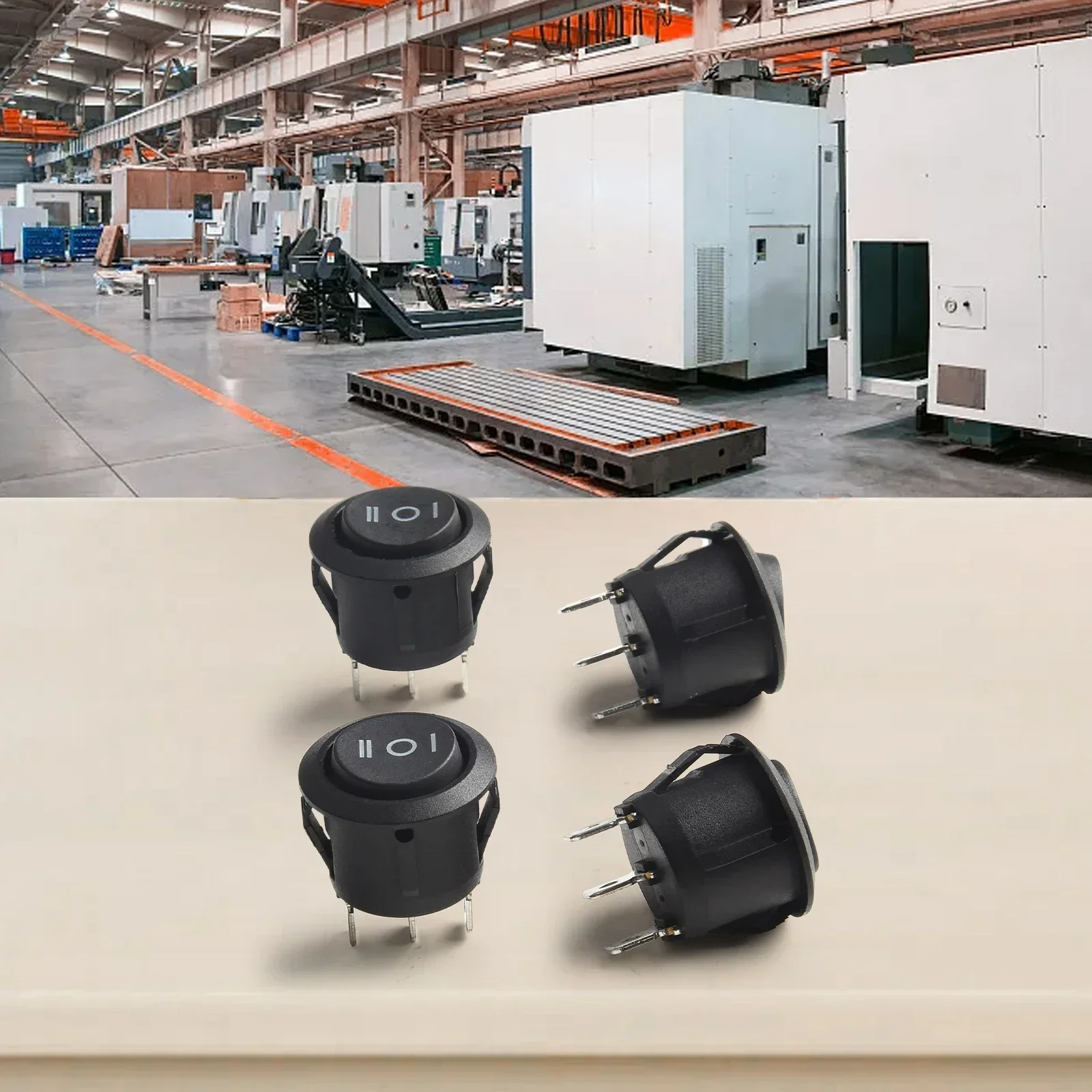 

6A 250V Rocker Switch 3 Position Rocker Switch Easy Panel Mount Electrical Life 10,000 Cycles Momentary Rocker Switch