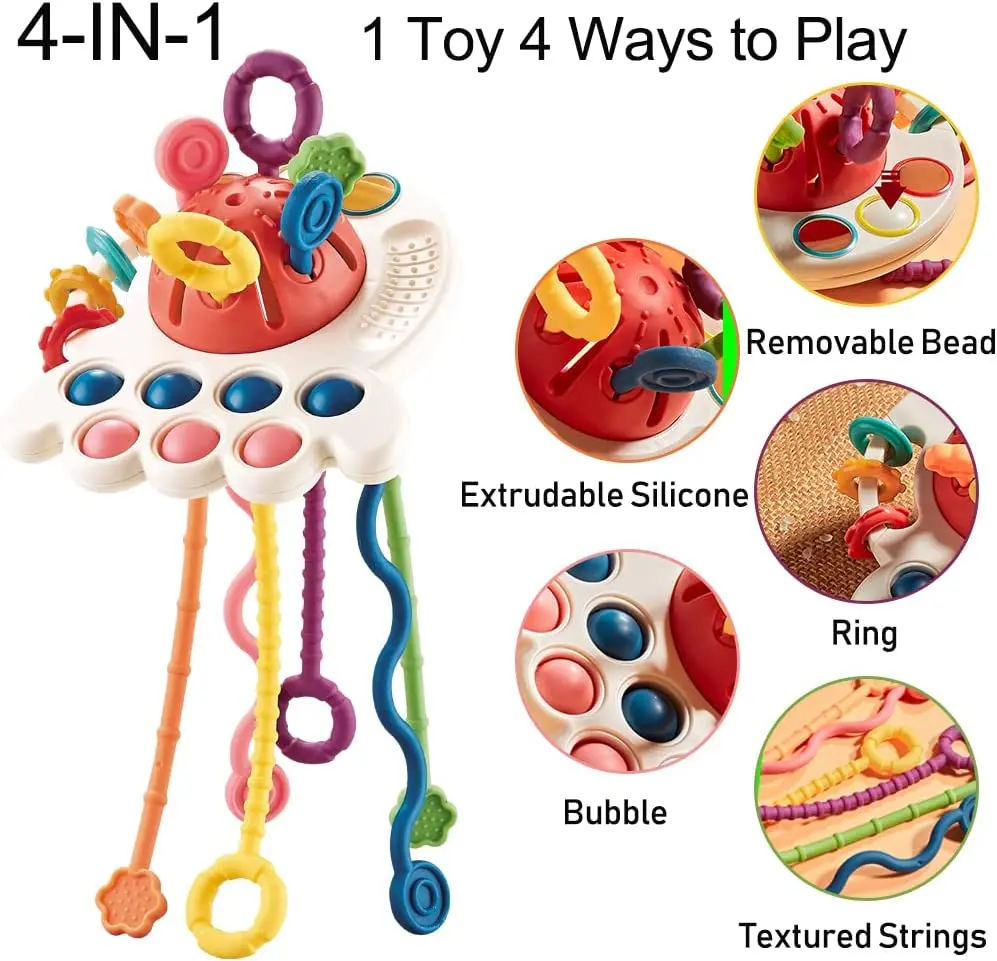 Baby Rattles Toys Newborn Sensory Teether Baby Development Games Educational Infant Toys For Babies Baby Toys 0 6 12 Months