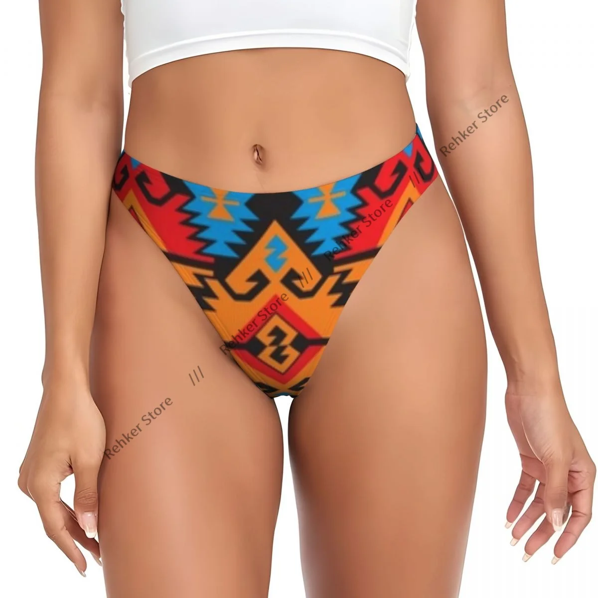 Sexy Panties Ethnic Ornaments Thongs Underwear Women Lingerie Breathable G-string
