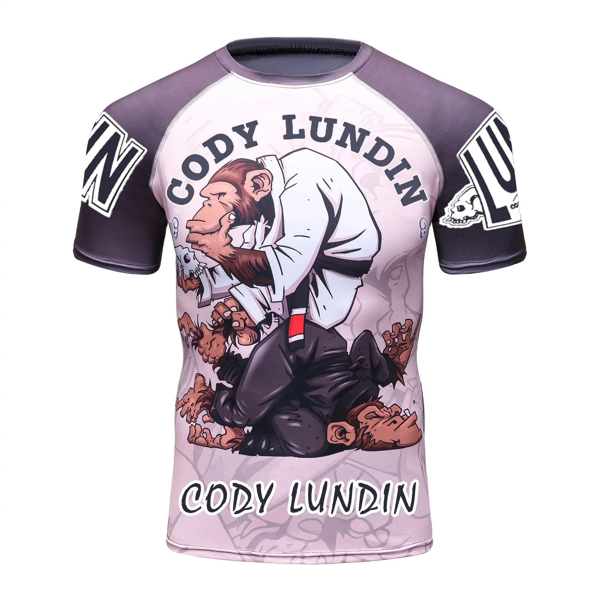 

Sportswear Bjj Rash Guard Grappling Brazilian Jiu Jitsu Adults Mens Nogi No Gi Bjj Jiu Jitsu MMA Rash Guard Running Shirt moto