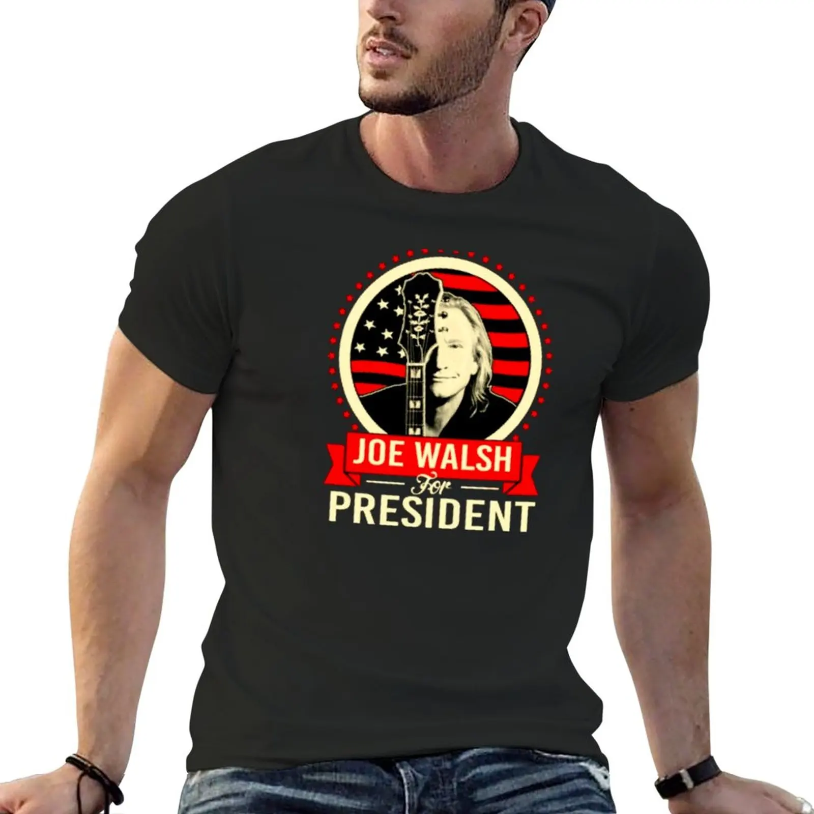 New New Joe Walsh For President T-Shirt oversized t shirts sweat shirts quick drying t-shirt Men's cotton t-shirt