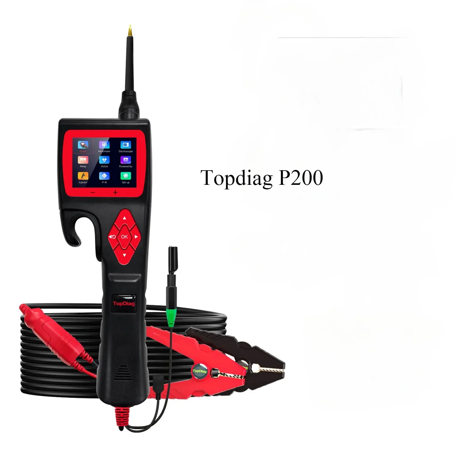 Topdiag P200 Automotive Electric Circuit Tester SMART HOOK Power Probe Car Electrical System Digital Test Analyzer Tools