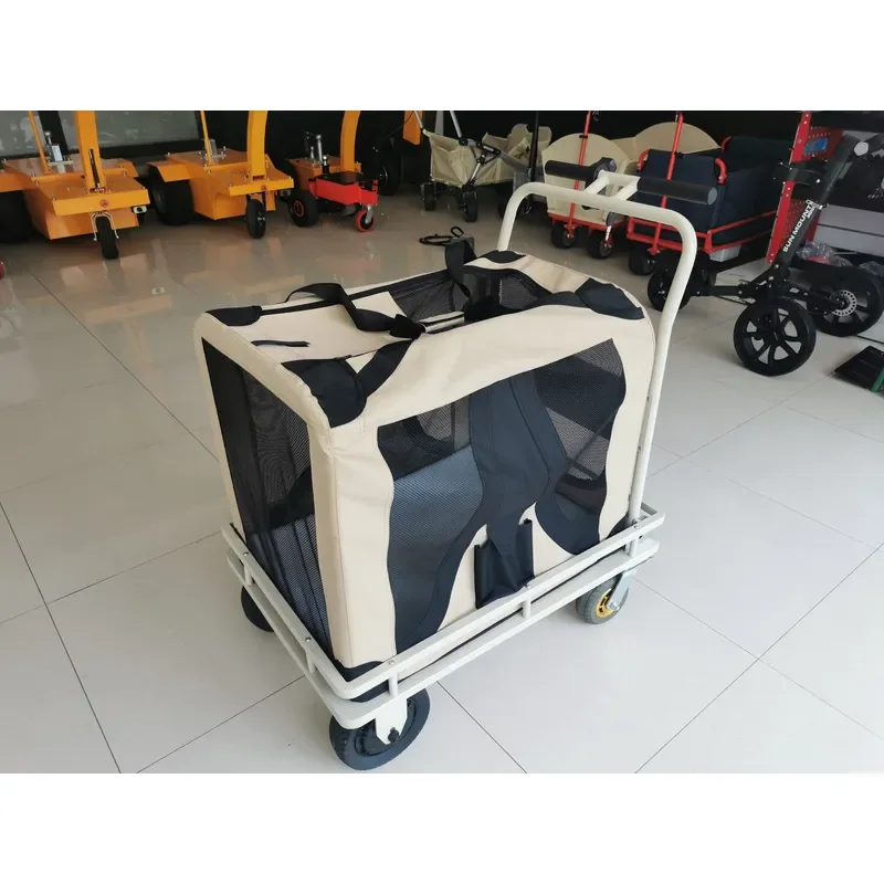 HG-2401 Electric Pet Cart Stroller Pet Trolley Carrier With Wheels for Outdoor Jogging