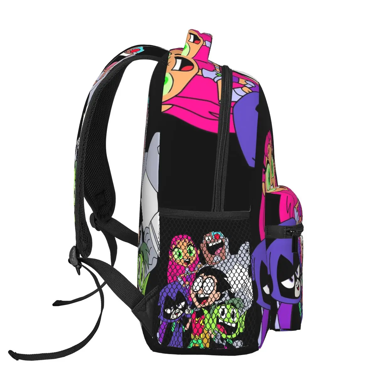 男の子と女の子のための十代のタイタンの絵のバックパック、学生のランドセル、漫画のリュックサック、ショルダーバッグ、大容量、子供のためのブックバッグ