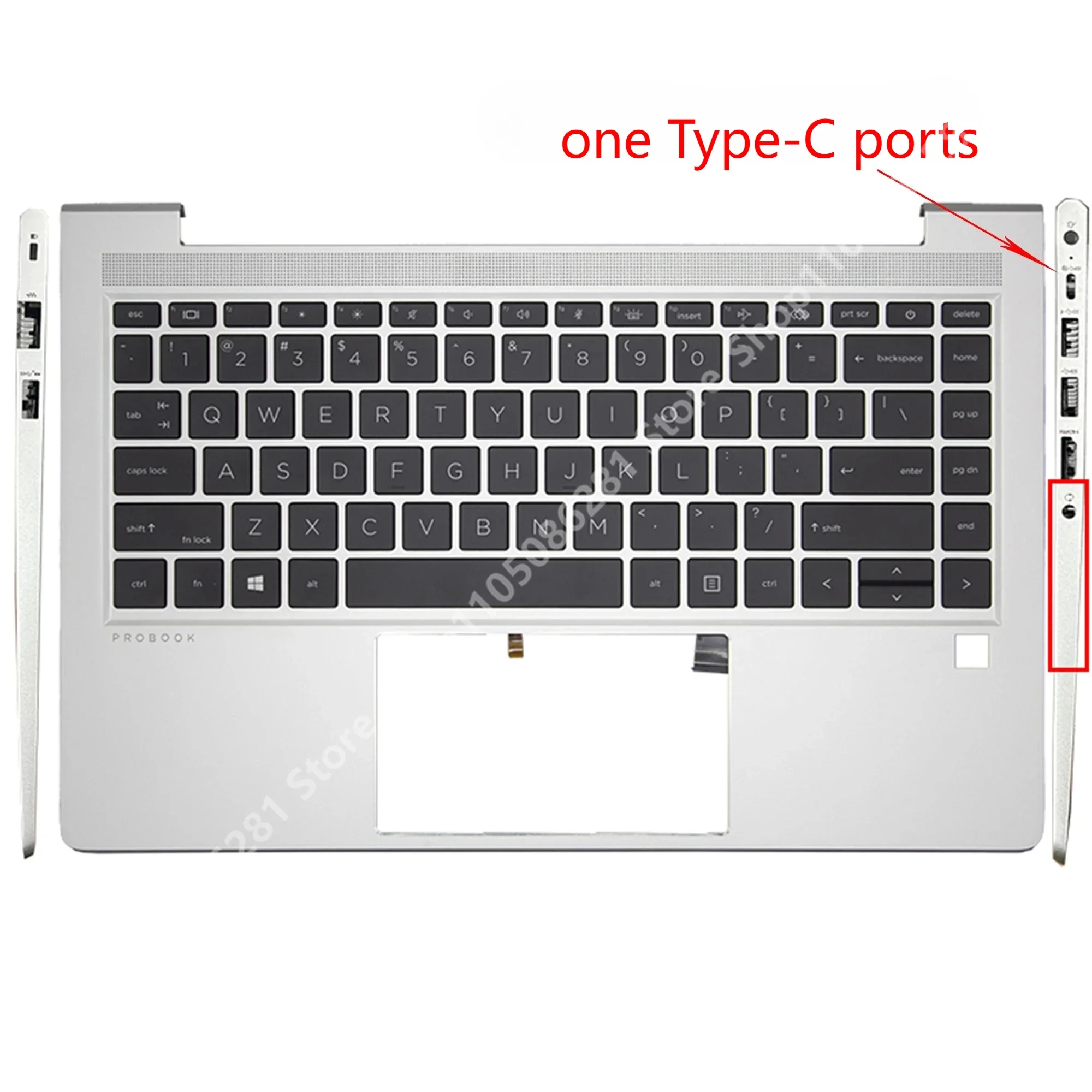 For Probook 430 440 450 460 G6 G7 G8 G9 G10 G11 Laptop Palmrest with Keyboard with fingerprint Case New replacement parts