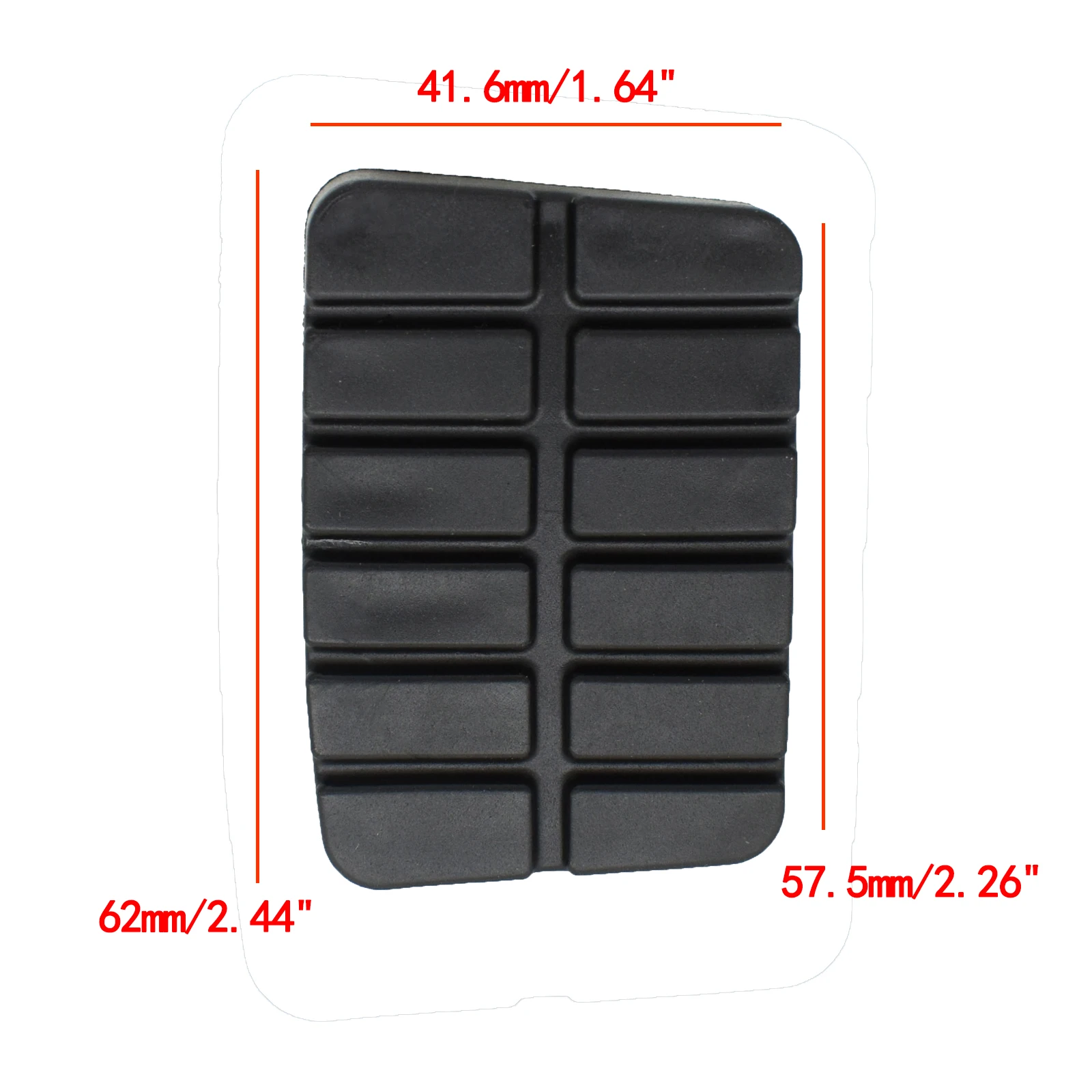 Pair Brake Clutch Pedal Pad Cover Rubber Set Kit for Nissan Hardbody Pickup Pathfinder Axxess Sentra 49751-NI110 Car Accessories